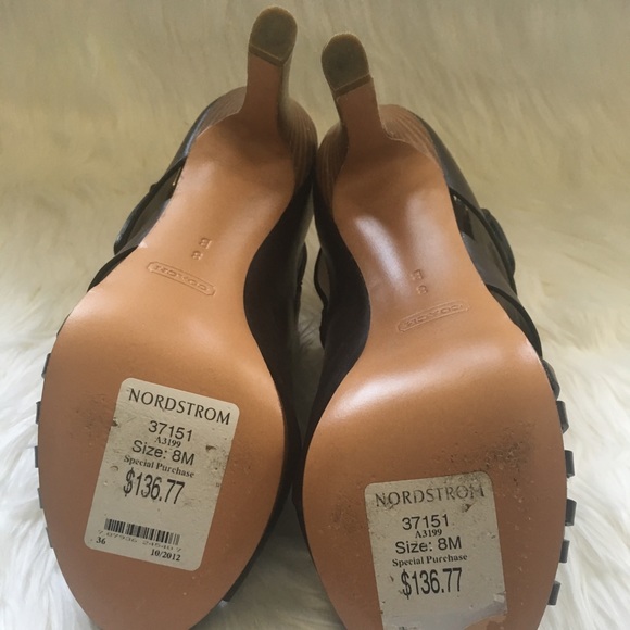 Coach leather heels size 8 M - Picture 5 of 8